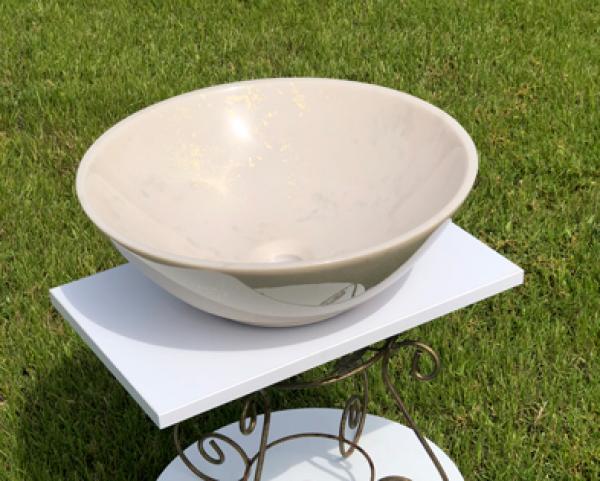 Умивальник Snail Камелія 425х425 мм Льняний (147Т309) - фото 4 Умивальник Snail Камелія 425х425 мм Льняний (147Т309) - фото 4