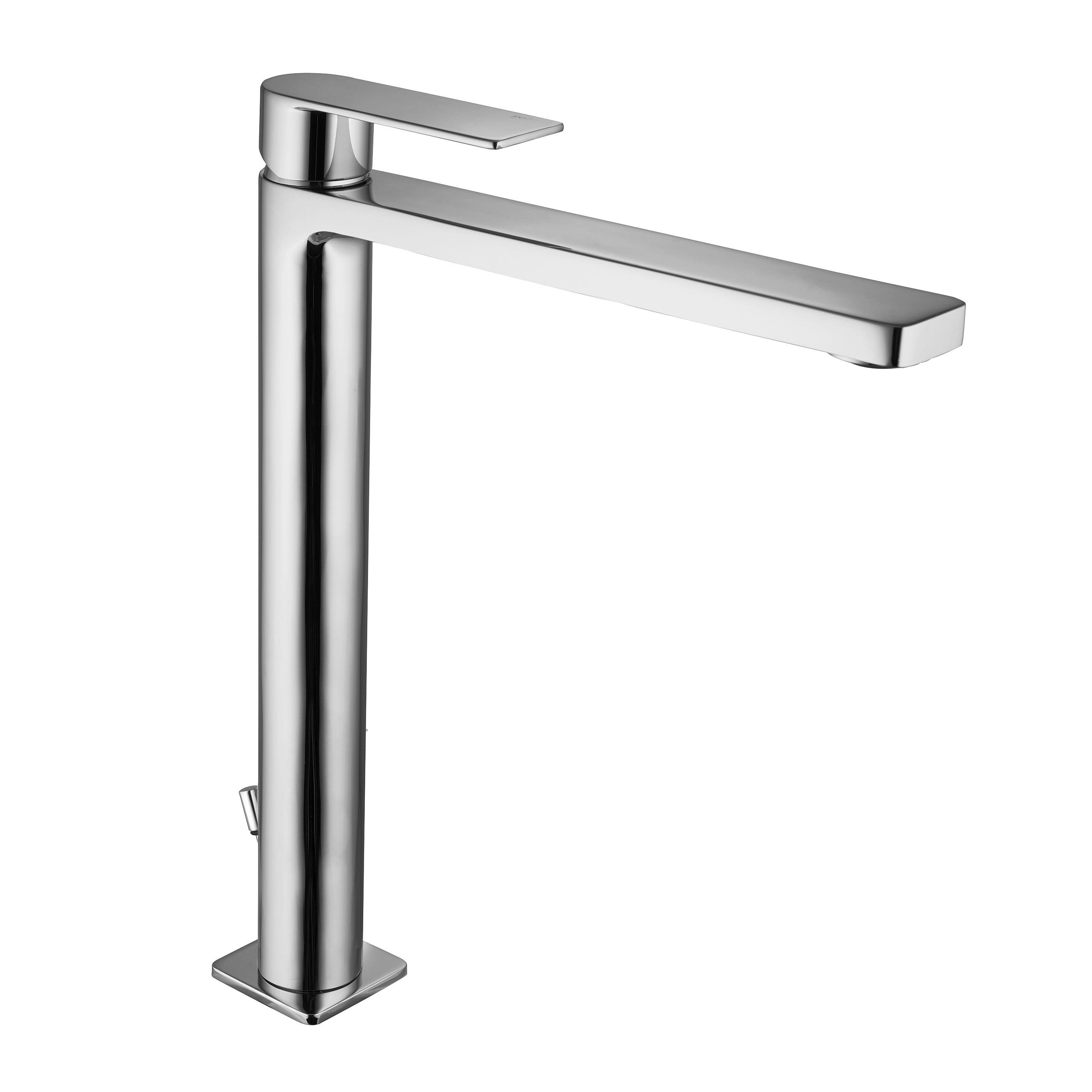 Змішувач для умивальника високий Paffoni Tango з донним клапаном Хром (TA085CR)