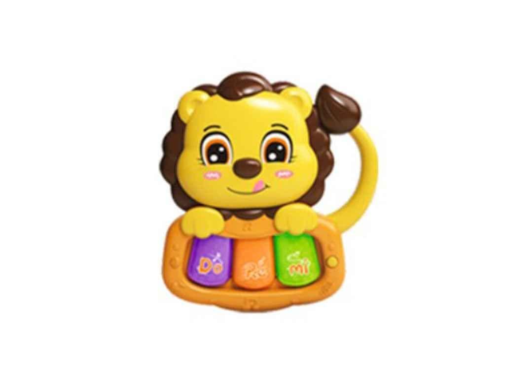 Детская погремушка Limo Toy Львенок Желтый (855-58-59-60-61A)