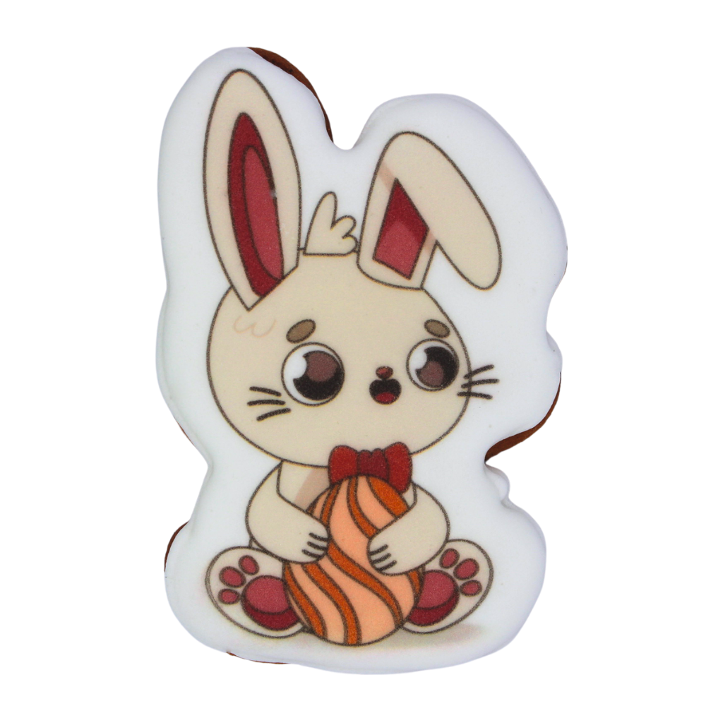 Пряник с принтом Крафт Печиво Пасха Зайка с писанкой 45 г