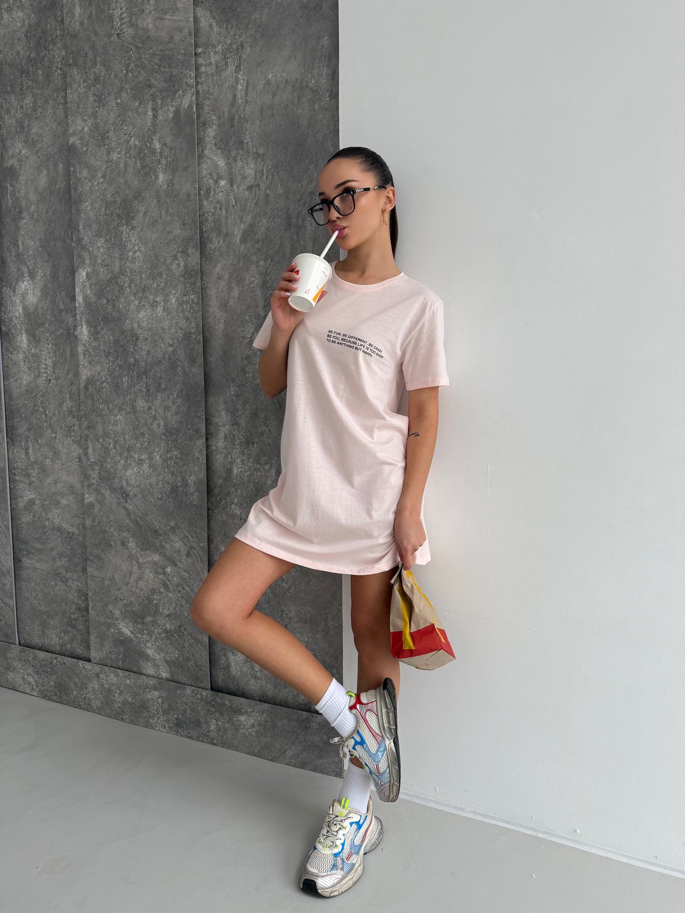 Туника-футболка Be Happy XL Нежно-розовый (ST1) - фото 4