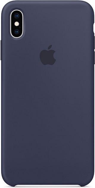 Чехол-накладка Apple Silicone Case for iPhone Xs Max, Midnight Blue (HC) - фото 3