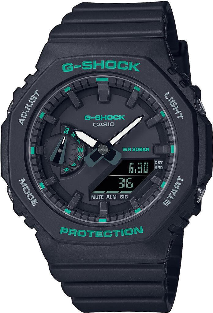 Наручные часы женские Casio G-Shock GMA-S2100GA-1AER ударопрочные с карбоновым корпусом/водозащитой 200 м и черным циферблатом Наручные часы женские Casio G-Shock GMA-S2100GA-1AER ударопрочные с карбоновым корпусом/водозащитой 200 м и черным циферблатом