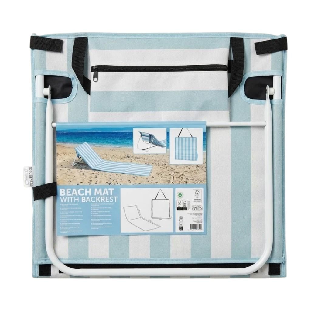 Килимок пляжний складаний Beach Mat with Backrest зі спинкою 160×52 см (35679736)