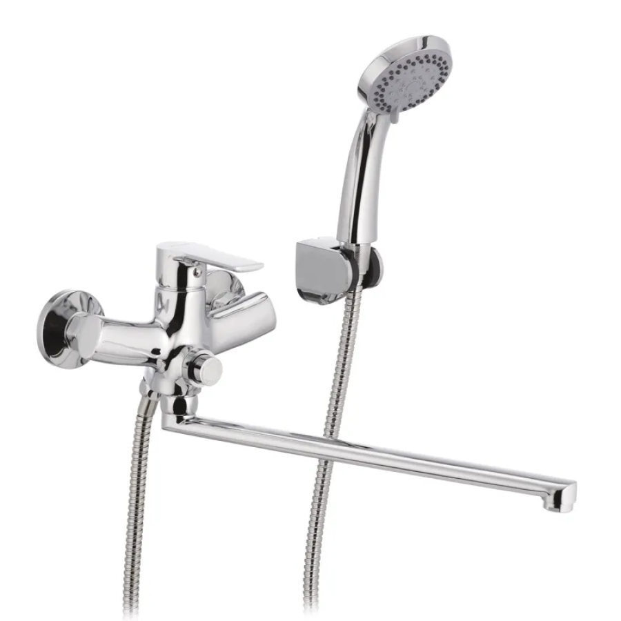 Смеситель для ванной кнопочный MIXXUS Chr-006 Chrome (MI1665)