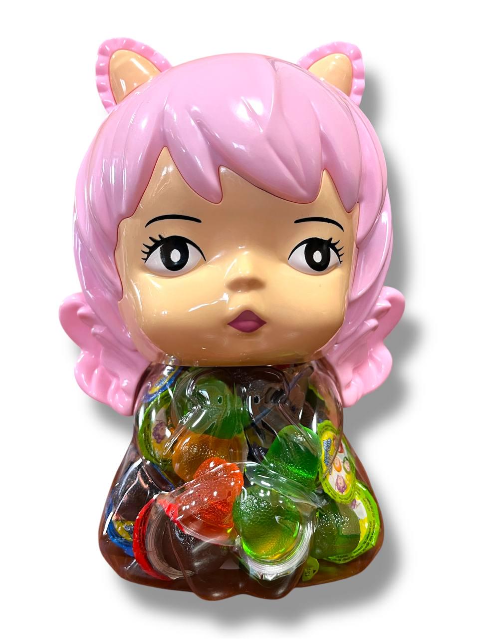 Желе фруктове Akbulak Дівчинка з вушками в банці-скарбничка 100 шт. Рожевий (00000006350)