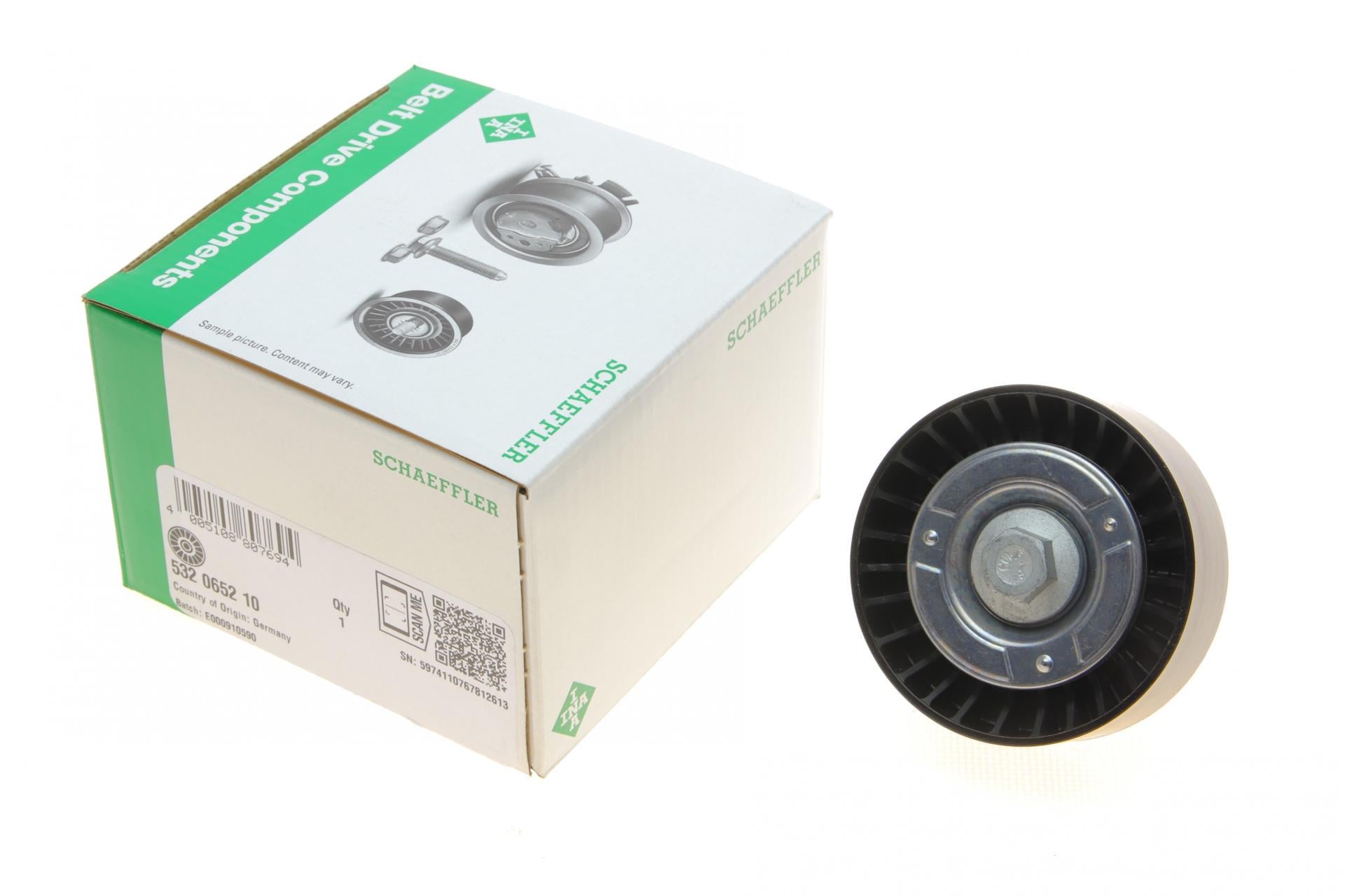 Ролик генератора INA 532 0652 10 Ford Mondeo II 2.0/1.8/Galaxy II 2.0i 16V паразитный 70x25.5 мм