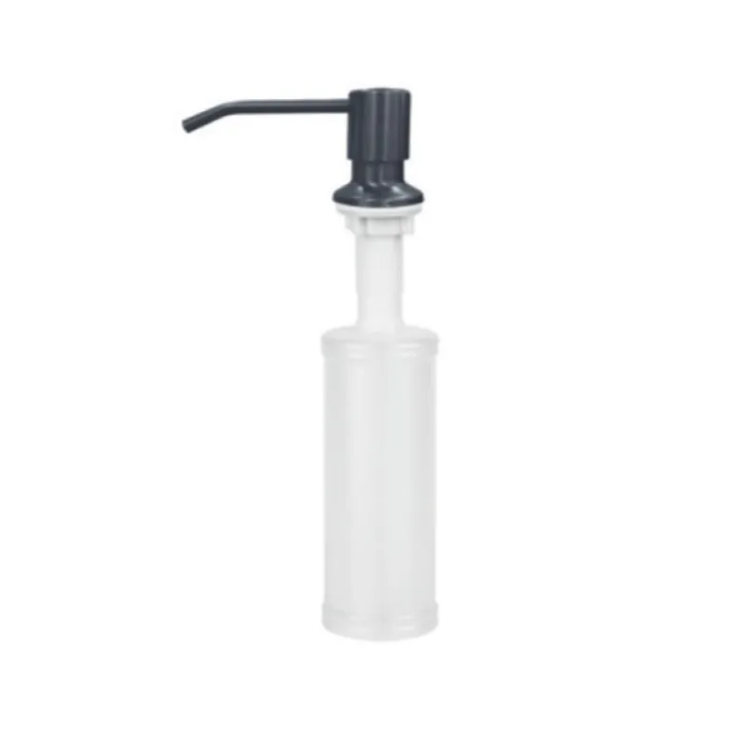 Дозатор для рідкого мила Zerix DIS-01.SUS з нержавіючої сталі SUS304 врізний 300 мл Чорний (ZX5022)