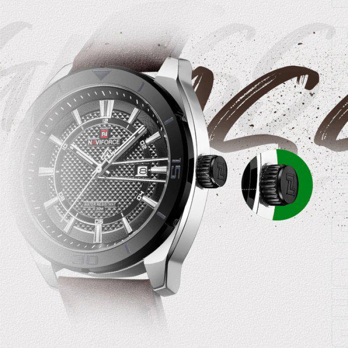 Часы наручные мужские Naviforce Forest Brown (1117) - фото 10 Часы наручные мужские Naviforce Forest Brown (1117) - фото 10