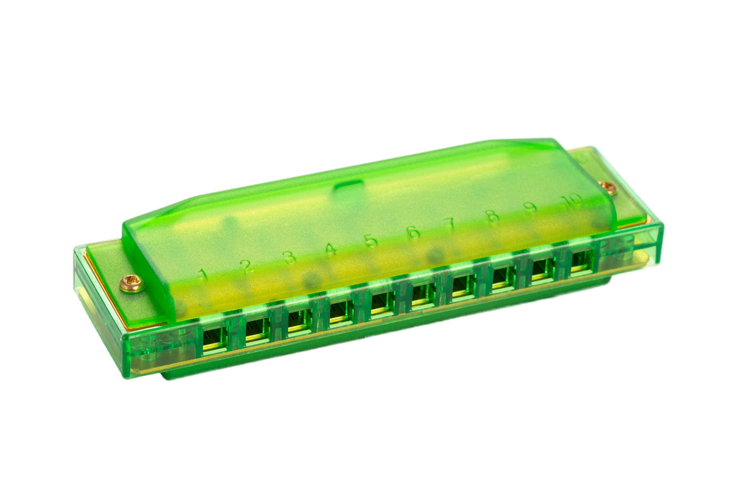 Губная гармошка Hohner Beginner Translucent Harp M5253 C-major Green (128109)