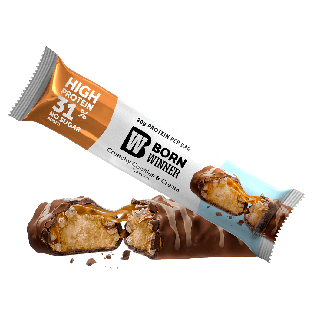 Батончик протеиновый Born Winner DELUX со вкусом хрустящего шоколадного крема 64 г