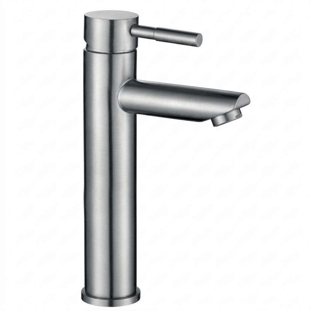 Змішувач для раковини MIXXUS SUS-001-A-High одноважільний нержавіюча сталь (MI6177)