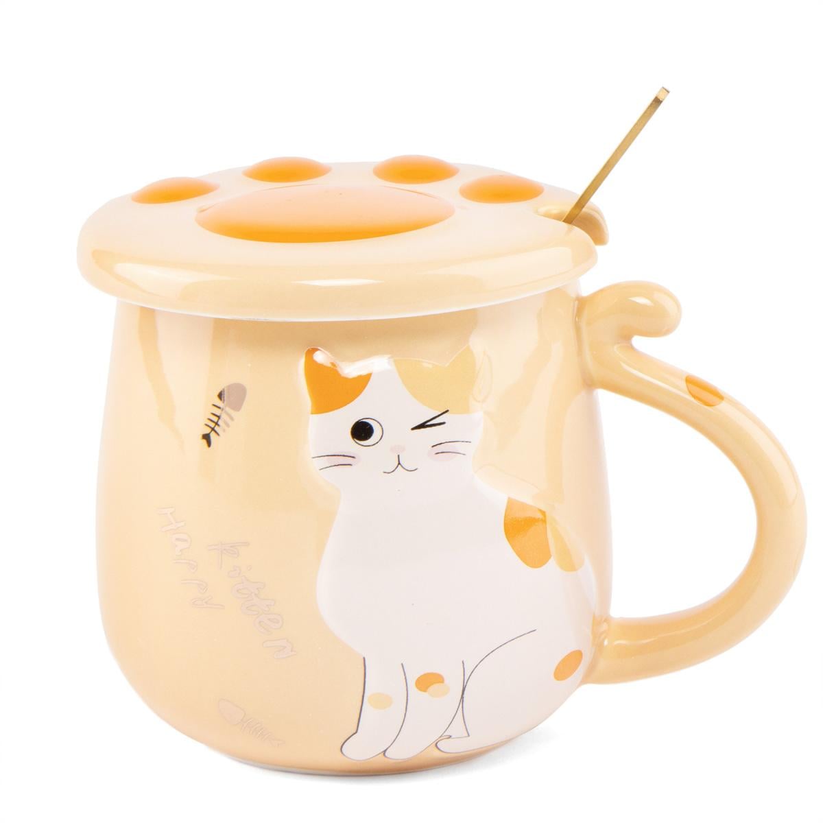 Керамическая чашка Elisey Мурлыка 420 мл Оранжевый (8904-016)