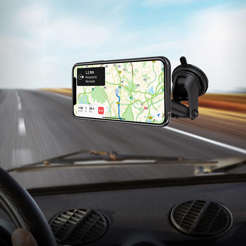 Автодержатель для телефона Hoco CA67 Sagittarius series stretch magnetic car holder Black (6931474725455) - фото 8