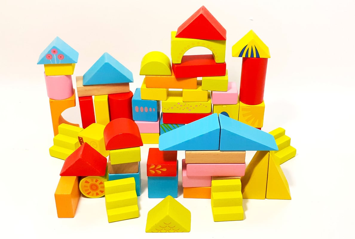 Конструктор деревянный Fun Game 52 детали