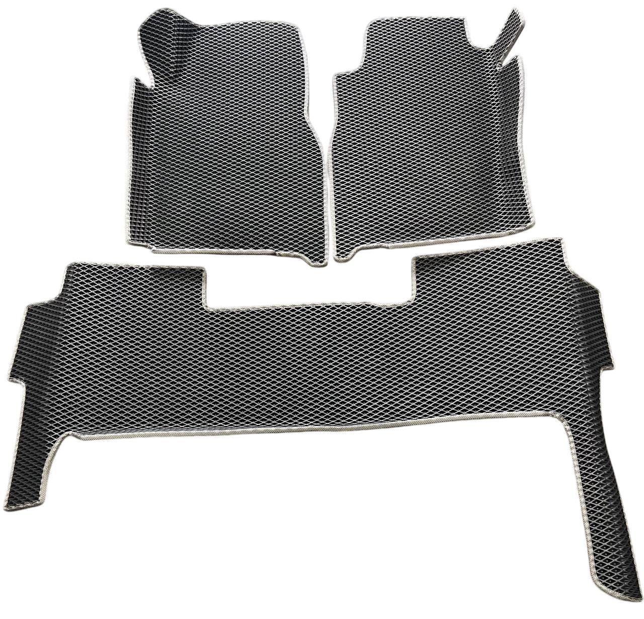 Коврики EVA с бортиками и 3Д лапой в салон для для Nissan Patrol Y61 1997-2010 гг. Черный (2518370716)