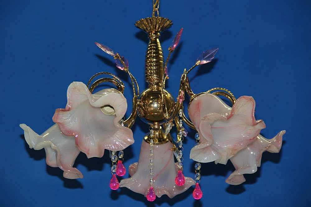 Люстра с плафонами Ray L80068/5FGD Розовый (IR006207)