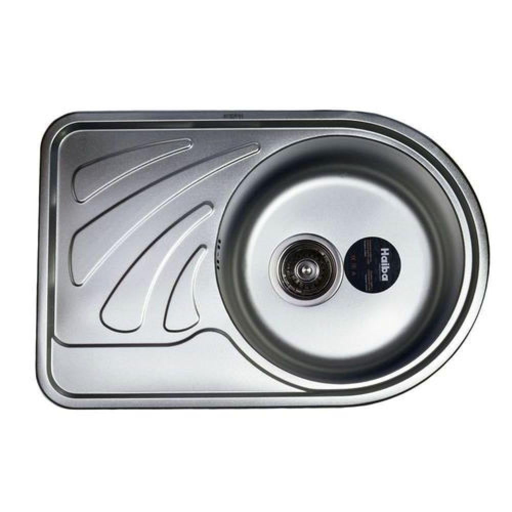 Мойка для кухни Haiba 67x44 левая чаша Satin (3608)