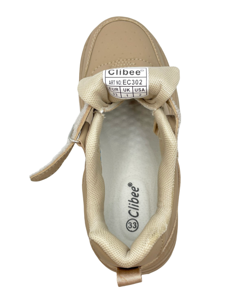 Кросівки для хлопчиків Clibee EC302-302/33 р. 33 Бежевий - фото 2