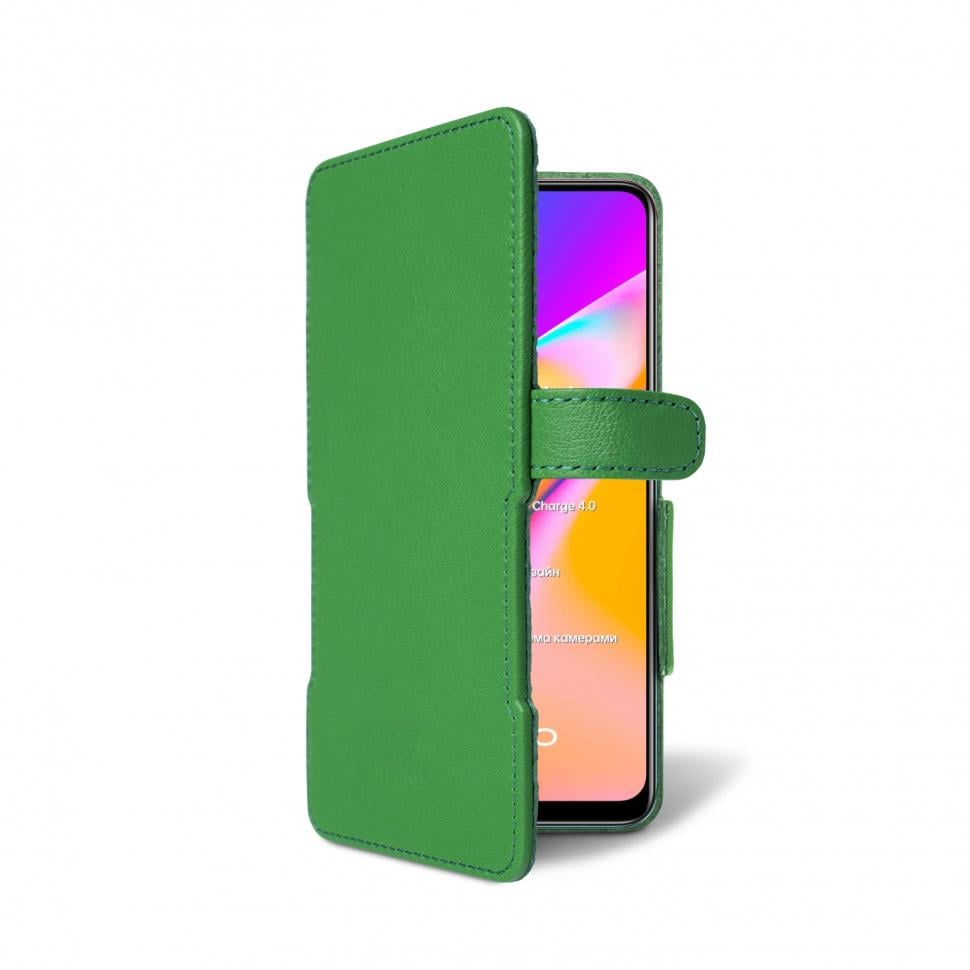 Чехол книжка Stenk Prime для OPPO Reno5 Lite Зеленый (68831)