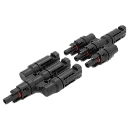 Разветвитель для солнечных панелей 3 выхода 30 A 1500 В/IP68 Черный (MC4-3T)