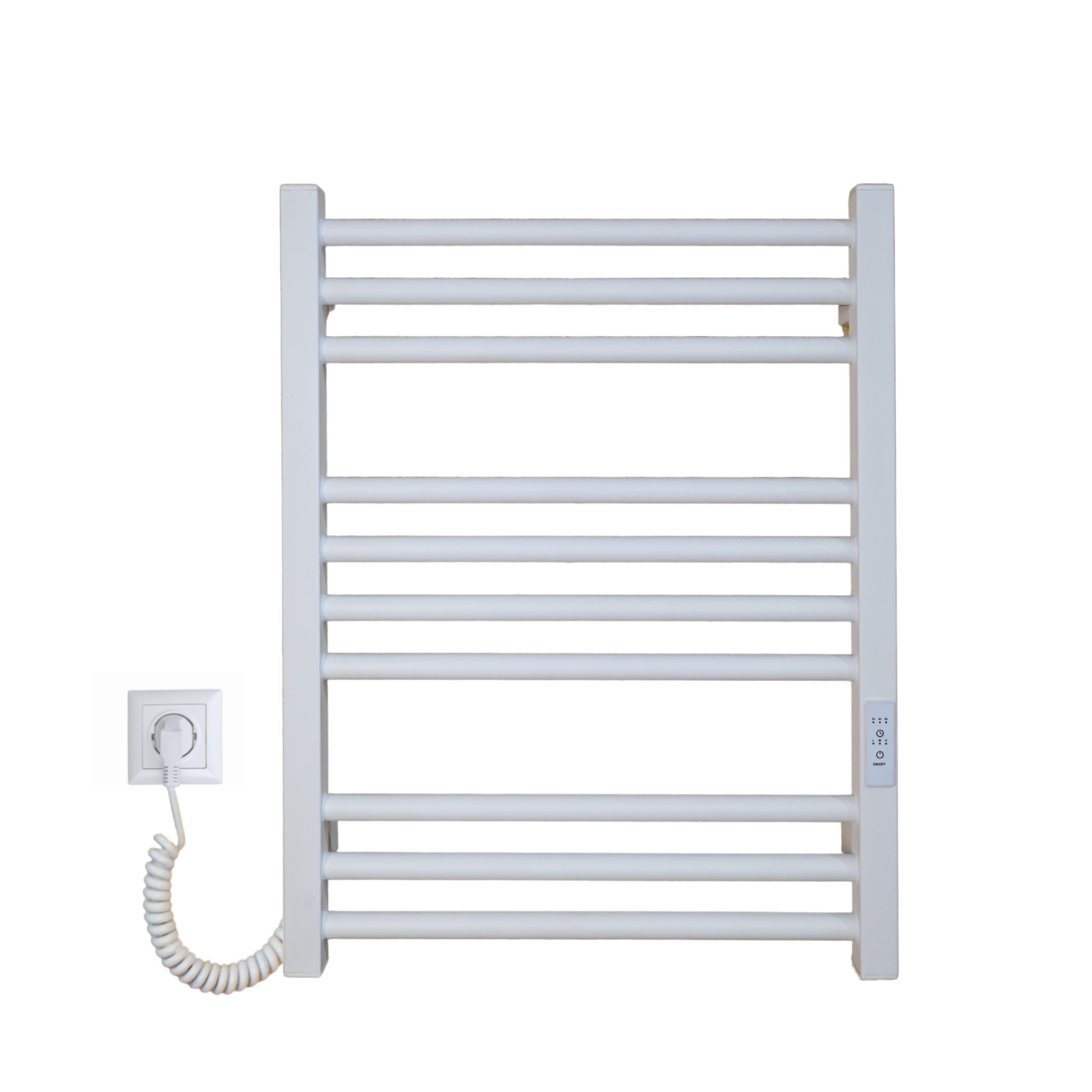 Полотенцесушитель электрический Carino ARIANNA с контроллером 590х490 мм Белый матовый (28496597)