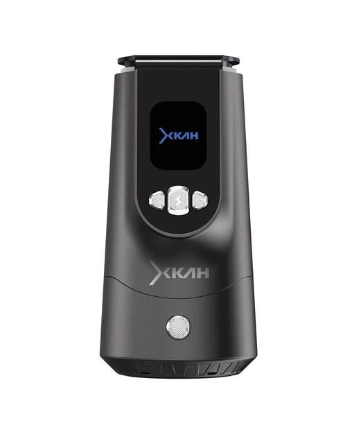 Электронный нагреватель для кальяна XKAH Pro с аккумулятором/USB-C/многократными картриджами Graphite/Black