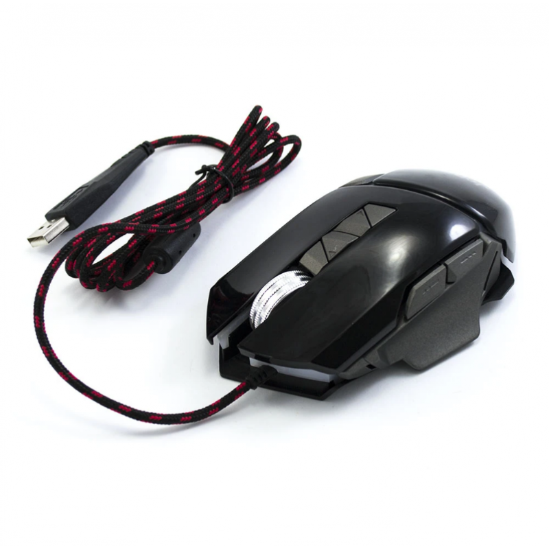 Компьютерная мышка игровая проводная Jedel GM770 с подсветкой Черный (PH01002)