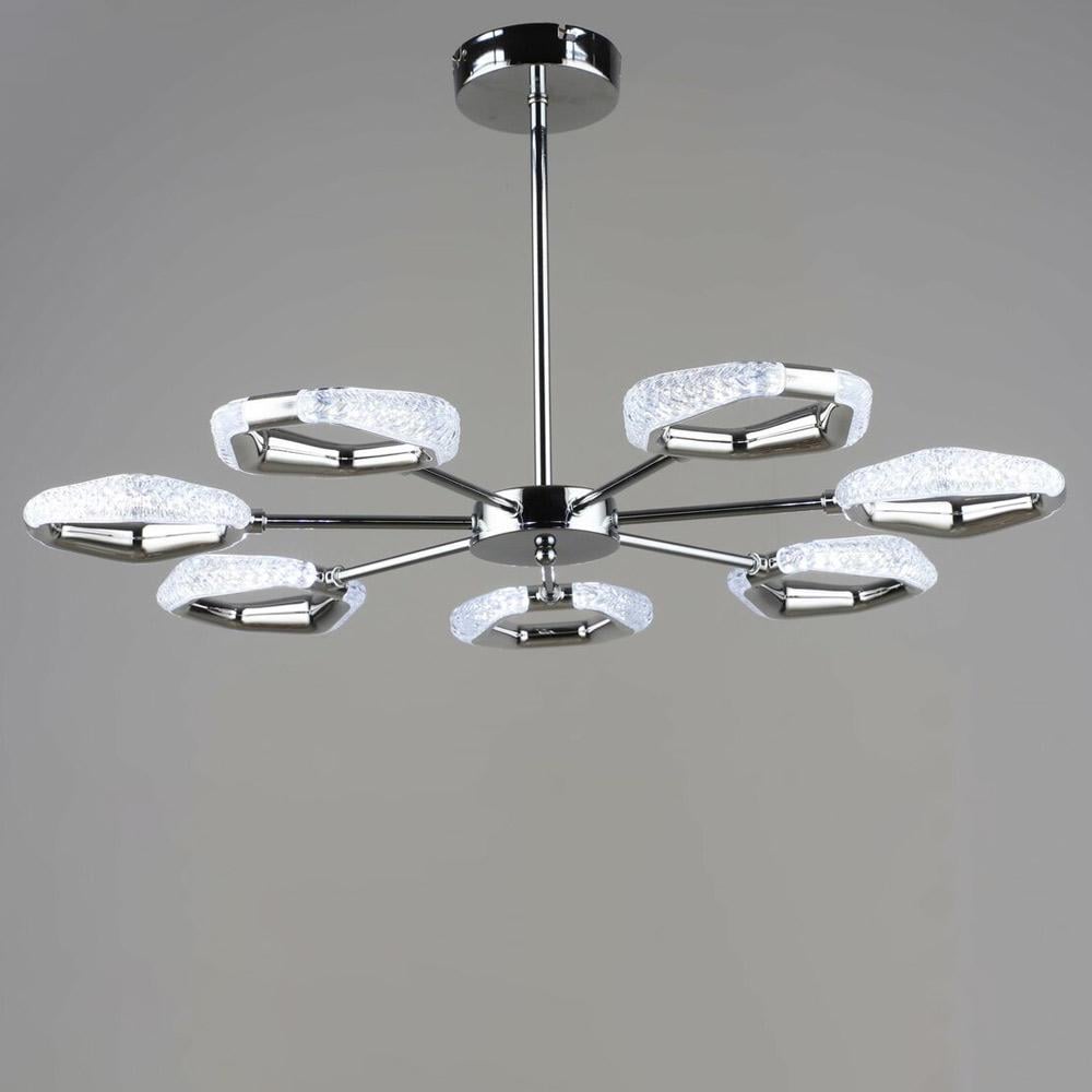 Люстра потолочная светодиодная Lighthouse SRS-19998/7 CH 42W Хром