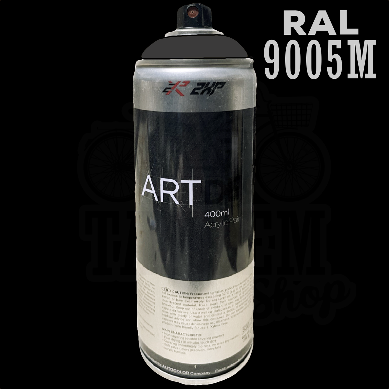 Аэрозольная краска эмаль универсальная 2XP ART Deco 400 мл RAL 9005 Черный мат - фото 2