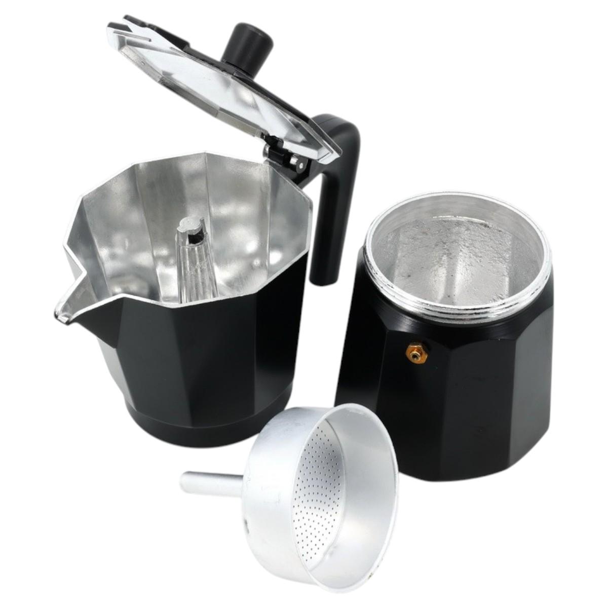 Гейзерная кофеварка A-PLUS на 3 чашки Black (3081) - фото 9 Гейзерная кофеварка A-PLUS на 3 чашки Black (3081) - фото 9