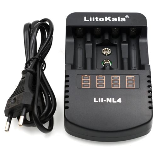 Зарядное устройство LiitoKala Lii-NL4 4x-AA/AAA/9V Li-Ion/NiMH (573630)