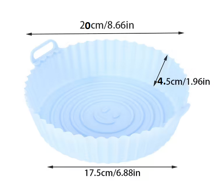 Форма-вкладиш силіконова Q-745 для аерогрилів та аерофритюрниць Синій - фото 2 Форма-вкладиш силіконова Q-745 для аерогрилів та аерофритюрниць Синій - фото 2