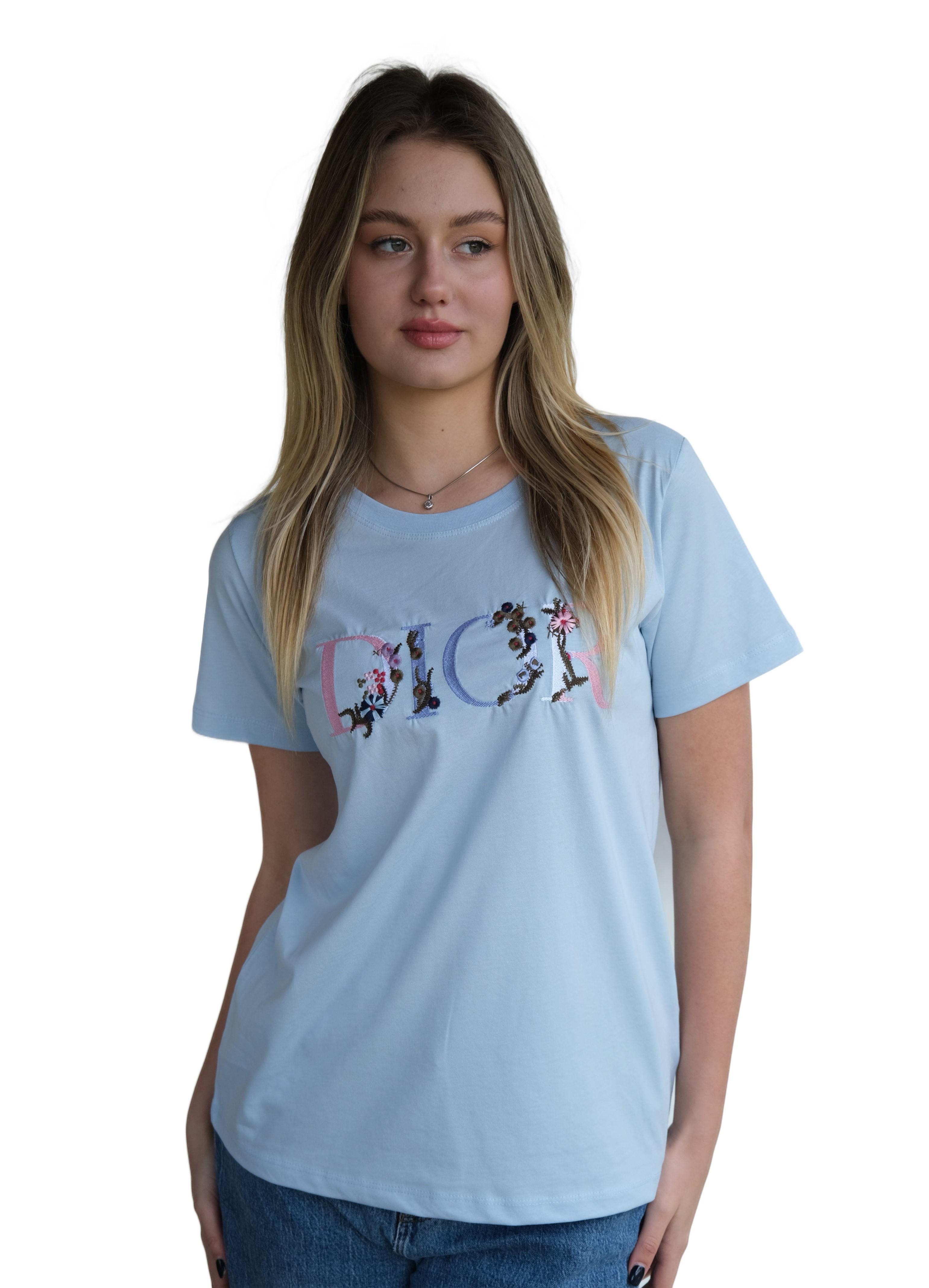 Футболка женская Cristian Dior KB 21272 XL Blue (10810417)
