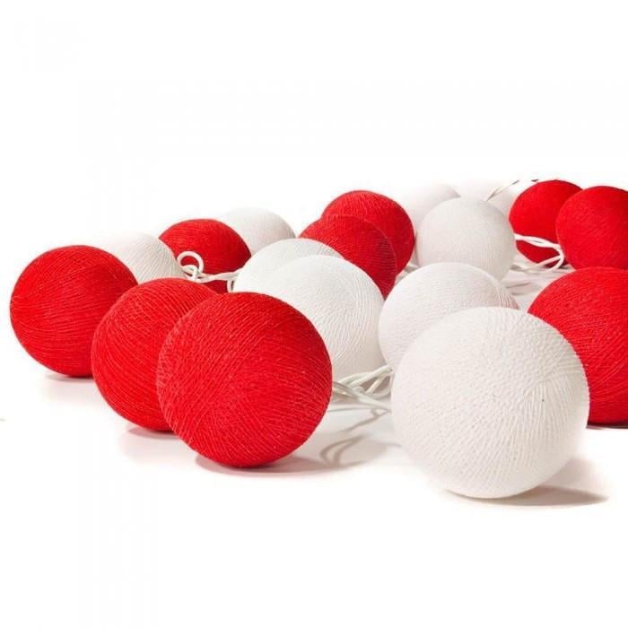 Гирлянда тайская CBL Red&White 20 шт. 3,7 м