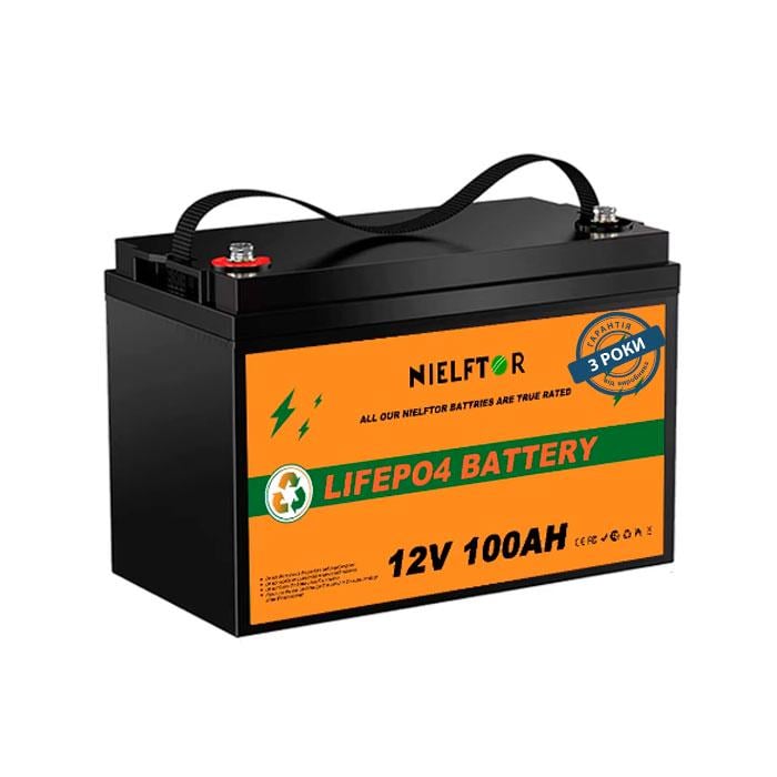 Аккумулятор литий-железо-фосфатный NIELFTOR LiFePO4 128V 100 Ah Smart 1280Wh BMS 100A