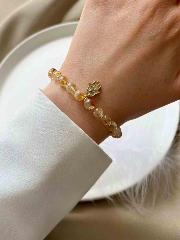 Браслет из лимона с рукой Фатимы (5441)