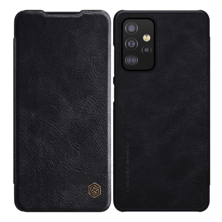 Кожаный чехол книжка Nillkin Qin series для Samsung Galaxy A52 4G 5G (2021) A526 Black