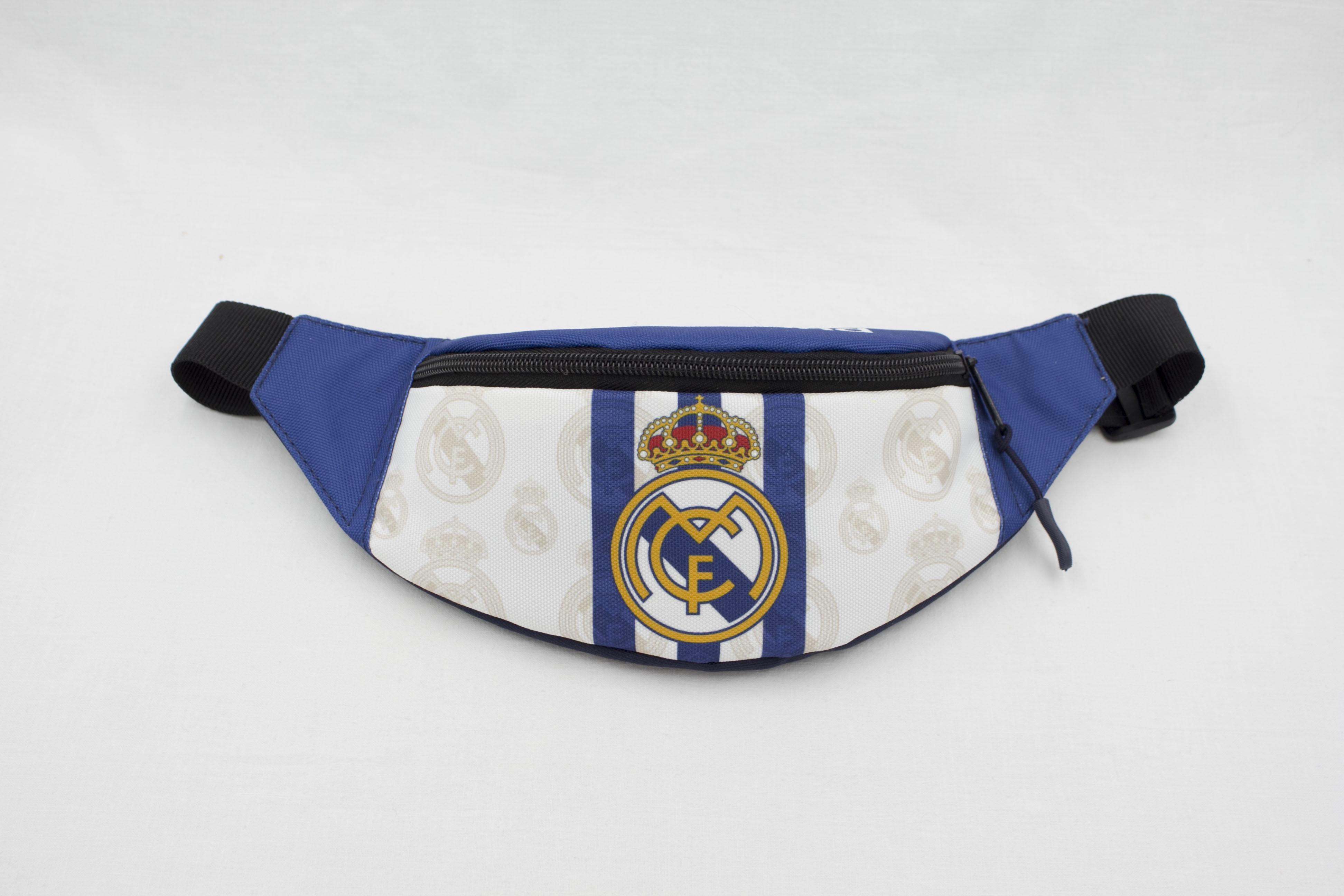 Бананка для хлопчика з регулюючим ремінцем 4-8 років ФК Реал Мадрид Синьо-білий (Д-030) - фото 4 Бананка для хлопчика з регулюючим ремінцем 4-8 років ФК Реал Мадрид Синьо-білий (Д-030) - фото 4