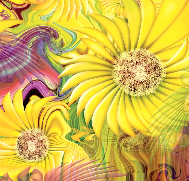 Фотошпалери на паперовій основі Ніка Золоті мережива 6Л 140х145 см (2000000453477)