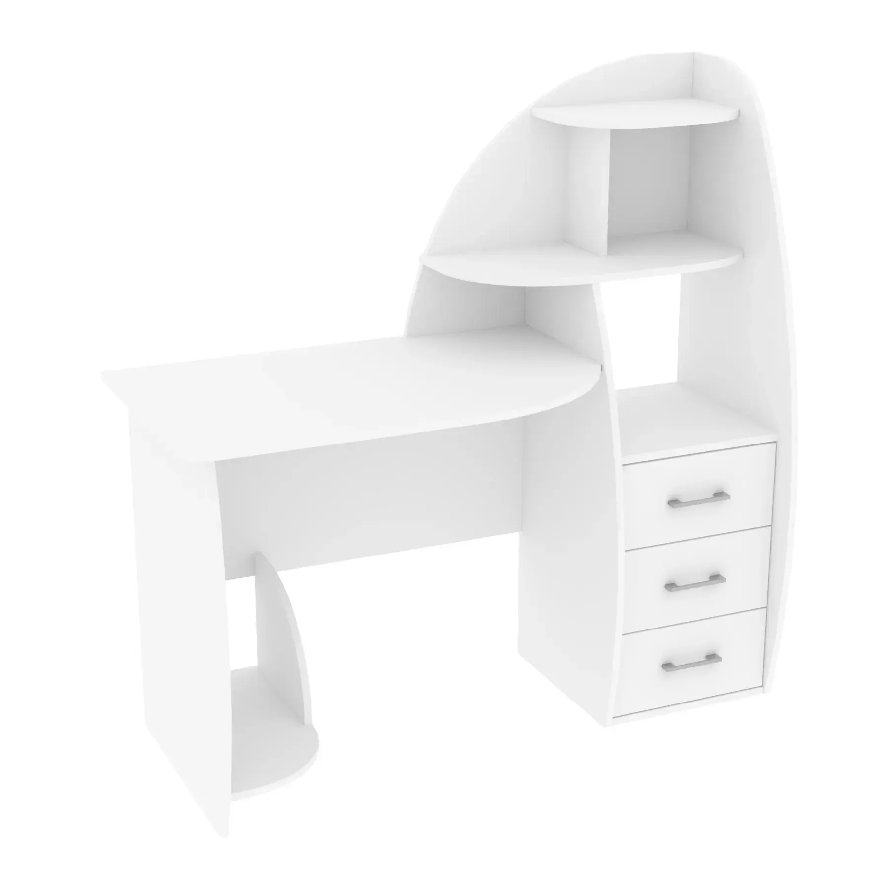 Стол письменный Kontinent СКП-2 №10 130х55х130 см Белый (63116403) - фото 3