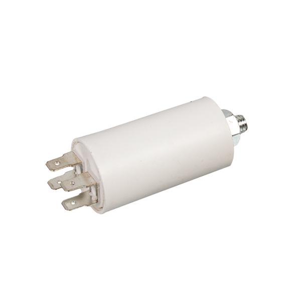 Пусковой конденсатор для стиральной машины CBB60 SKL 6uF 450V CBB60 57x30 мм под гайку 4 клеммы