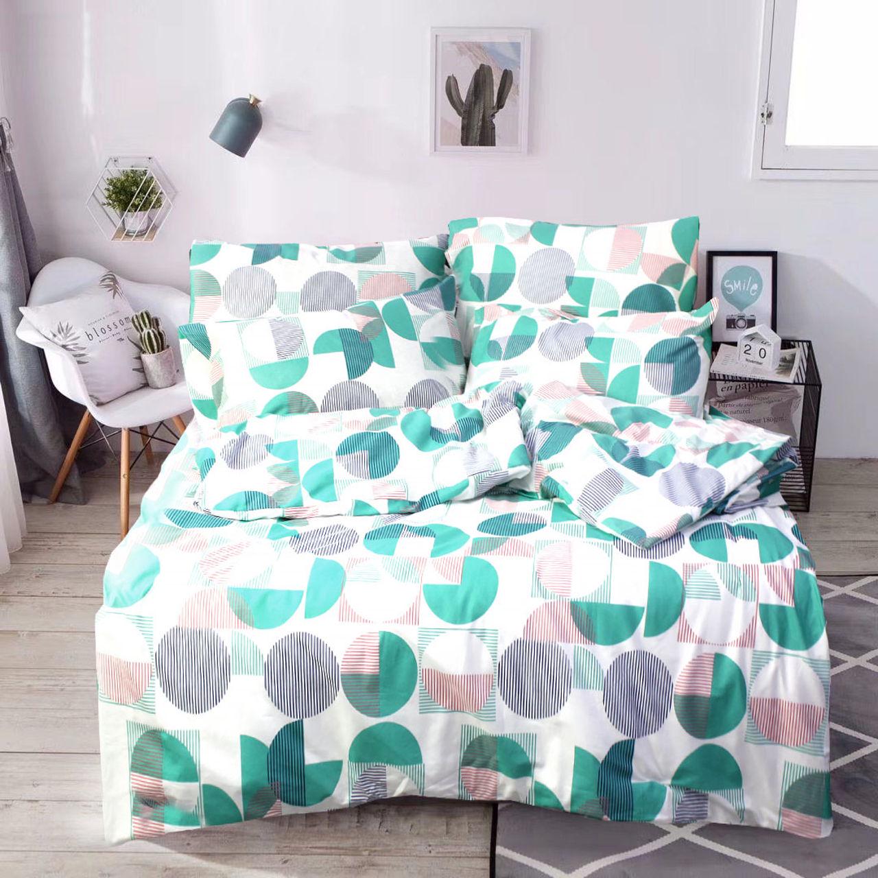 Простынь Т0800 145х214 см Зеленый/Белый (149171)