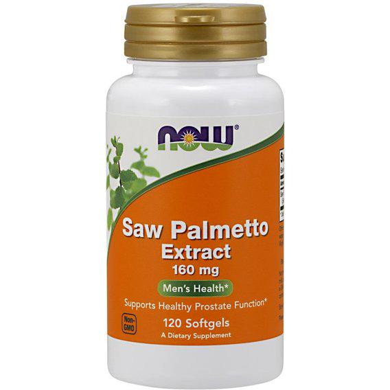 Екстракти ягід сереноа NOW Foods Saw Palmetto Extract 160 мг 120 Softgels