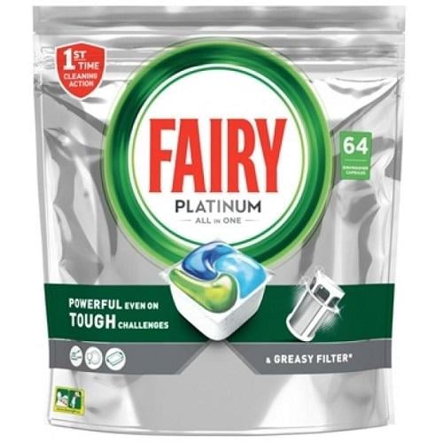 Капсули для посудомийної машини Fairy Platinum Plus All in 1 64 шт. (960258)