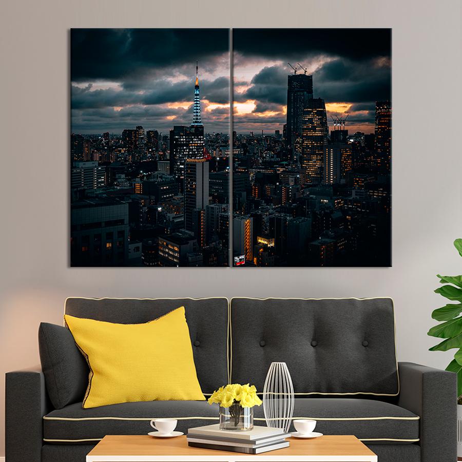 Настенний декор Вечерняя красота большого города 111x81 см (A846-2)