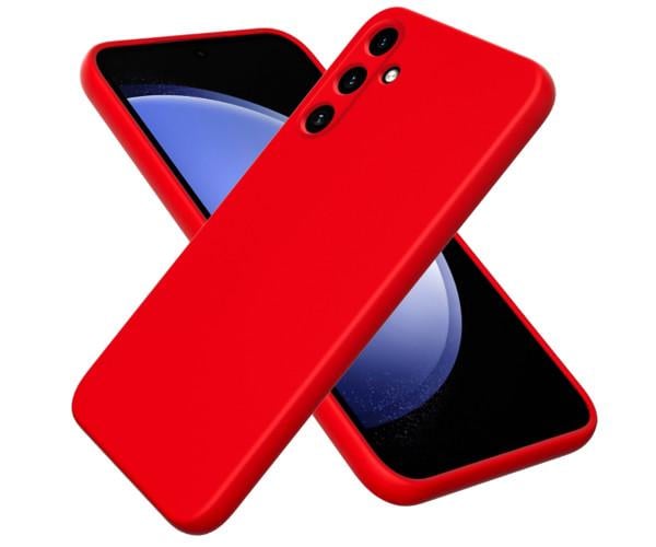 Чехол - накладка Silicone Cover Full для Samsung Galaxy A16 Красный