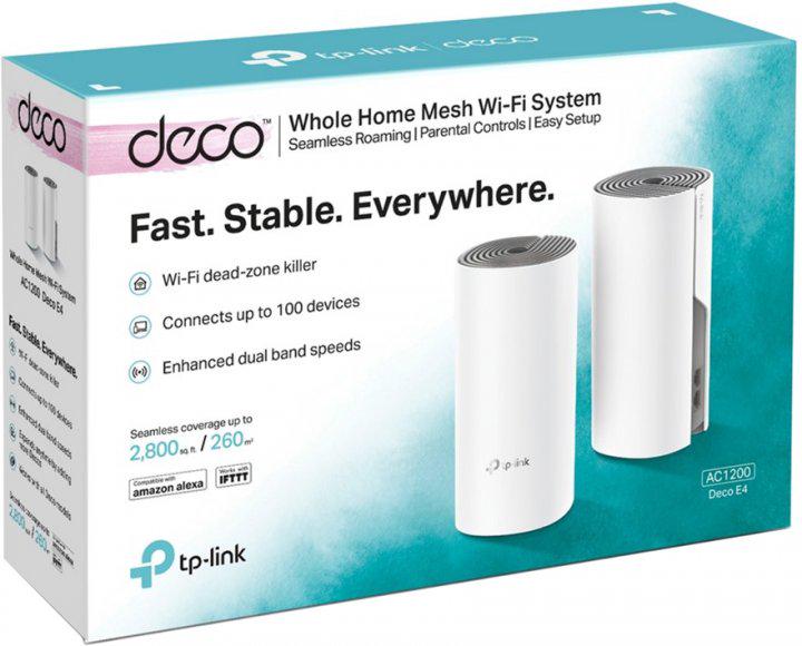 Бездротова система Mesh TP-Link Deco E4 2 шт. (10441235) - фото 3