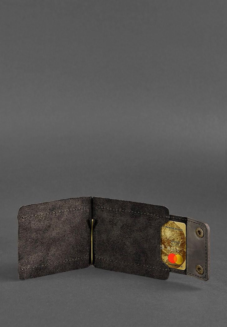 Портмоне мужское кожаное BlankNote 10.0 зажим для денег Crazy Horse Темно-коричневый (A-026814) - фото 6 Портмоне мужское кожаное BlankNote 10.0 зажим для денег Crazy Horse Темно-коричневый (A-026814) - фото 6