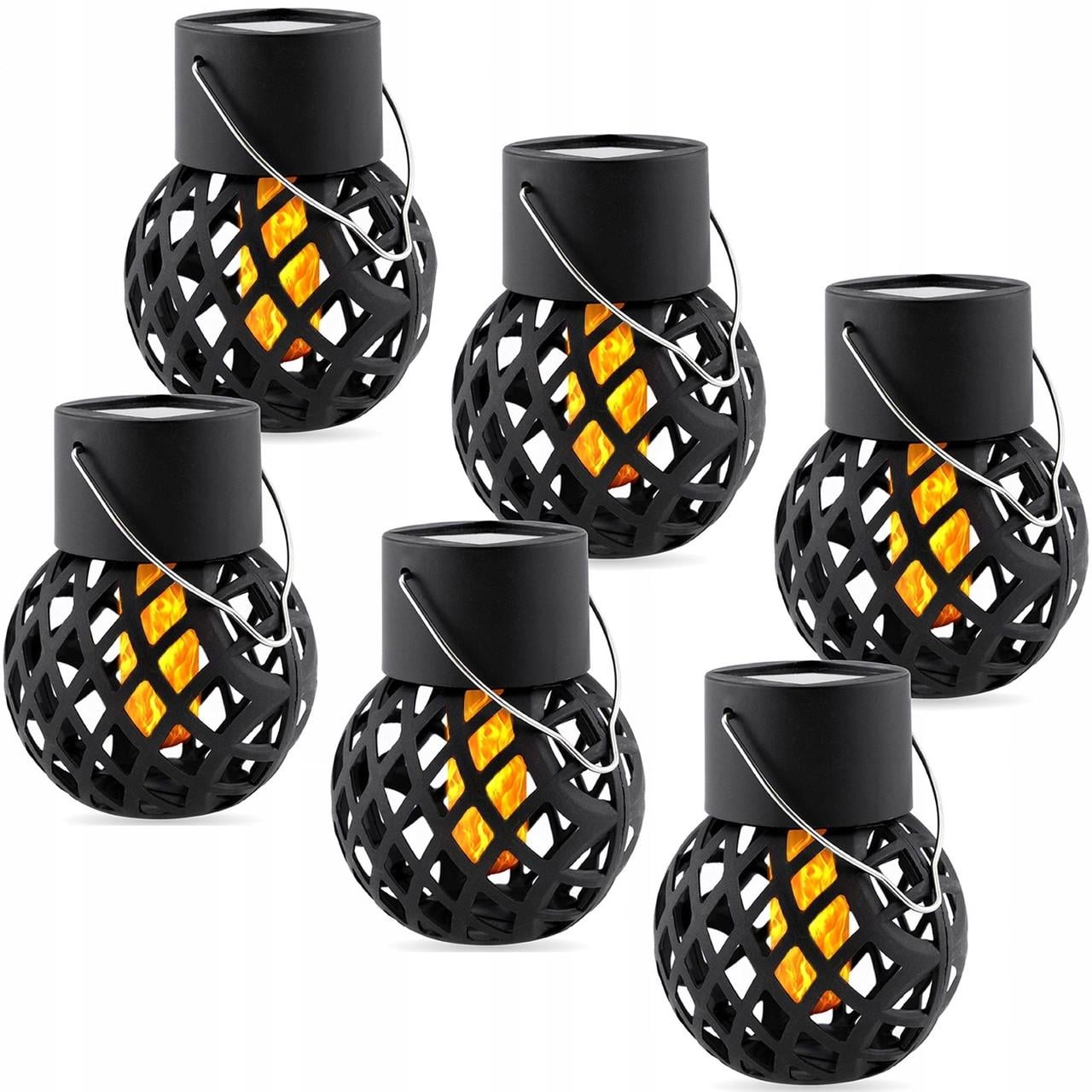 Набор ламп подвесных солнечных SuperLED Flame Ball с эффектом пламени IP44 6 шт. (33977458)